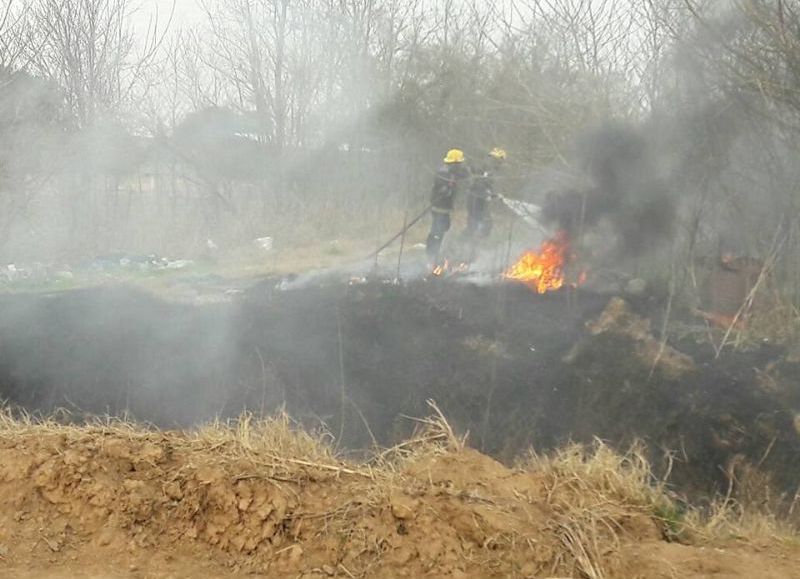 Fueron convocados los Bomberos.