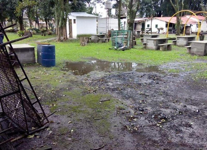 Rancho Museo La Palmira, anegado.