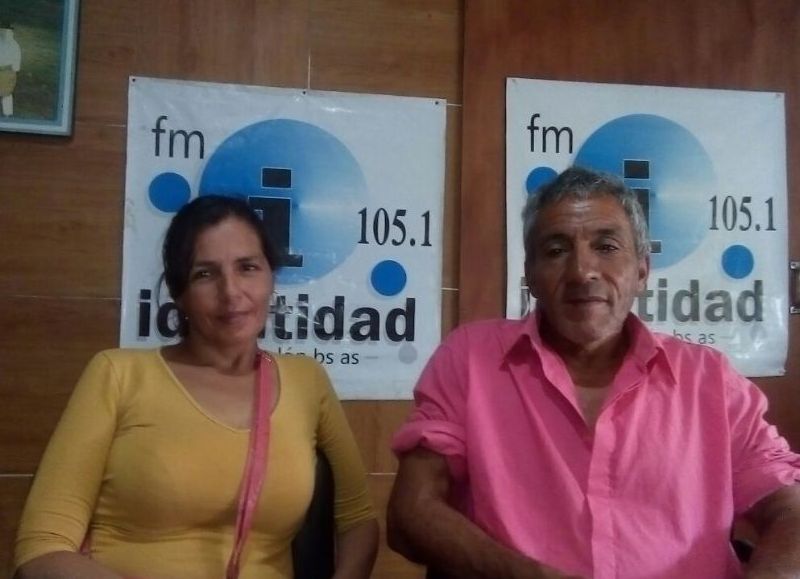 Marcela Lugo y Oscar Sosa, en el aire de FM Identidad.