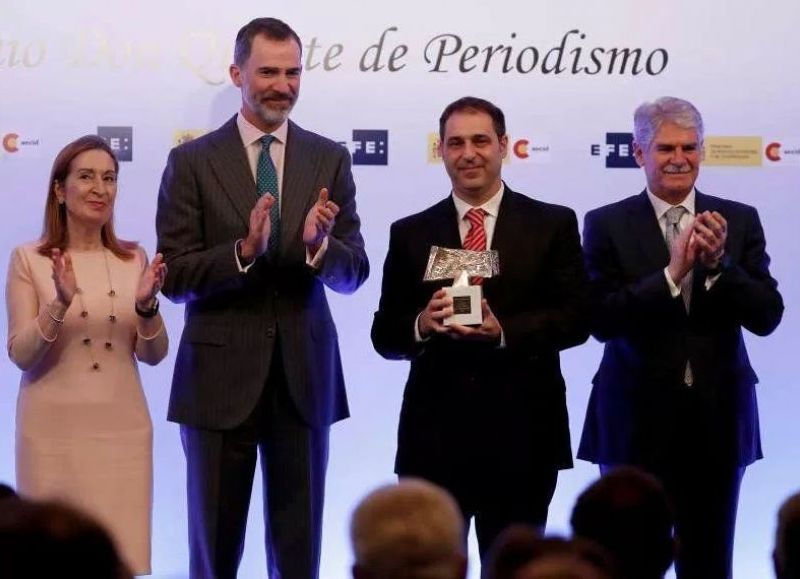 La ceremonia de entrega.