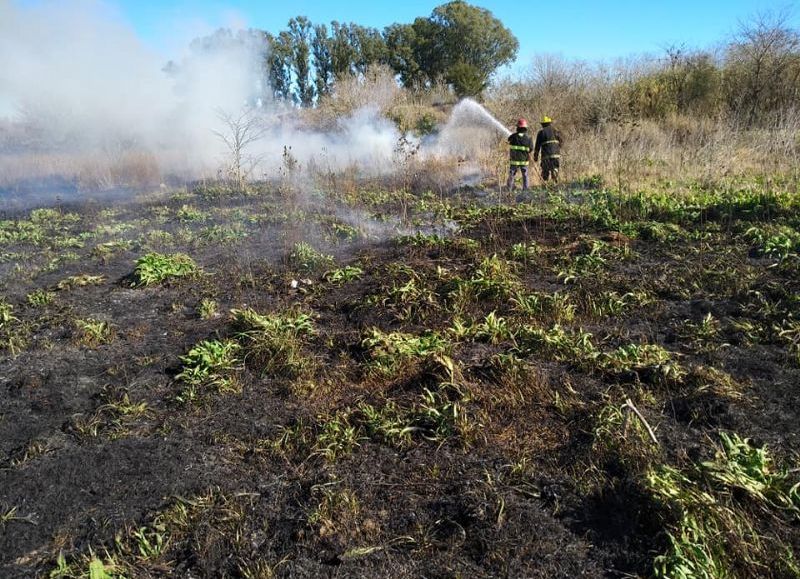 Fueron convocados los bomberos.