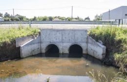 Desagüe pluvial en la zona oeste