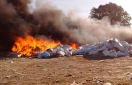 Incendio en el basural