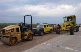 Raparan baches y rotonda en Ruta 178 y 50