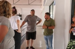 Giordano y Scarpeccia recorrieron la Villa Deportiva junto a Jaureguisahar y Díaz