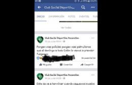 La violencia en el fútbol también por redes sociales