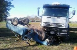 Accidente frente a la escuela selesiana de Ferré