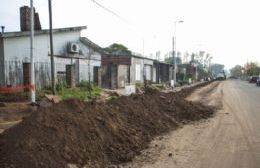 Avanza la obra de cloacas en el Barrio 9 de Julio