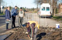 Avanza el programa de bacheo en la ciudad