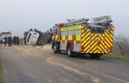 Dos camiones involucrados en un accidente en la Ruta 50