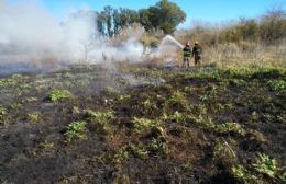 Incendio de pastizales en 127 y 60